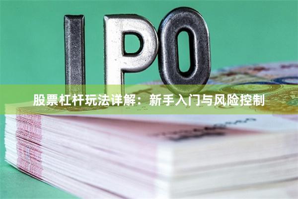 股票杠杆玩法详解：新手入门与风险控制